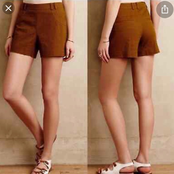 Anthropologie Elevenses Highrise Shorts